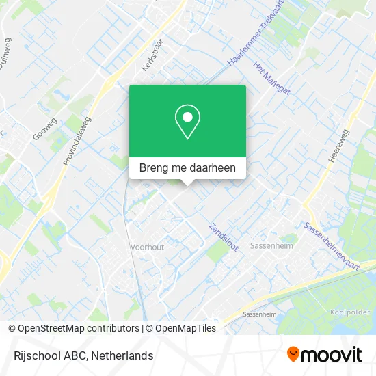 Rijschool ABC kaart