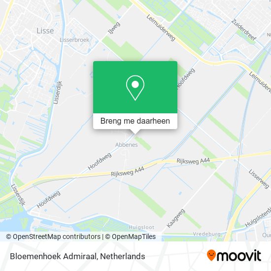 Bloemenhoek Admiraal kaart