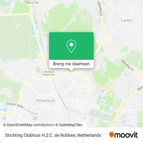 Stichting Clubhuis H.Z.C. de Robben kaart