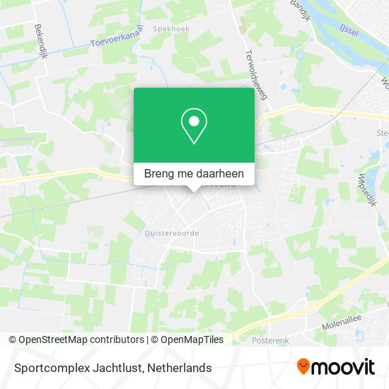 Sportcomplex Jachtlust kaart