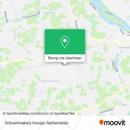 Schoenmakerij Hooijer kaart