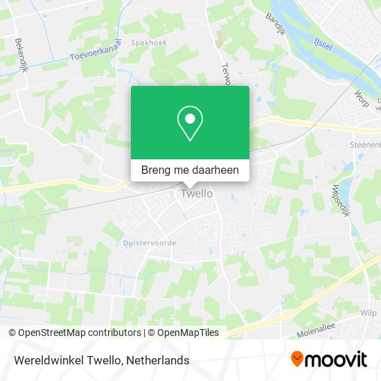 Wereldwinkel Twello kaart