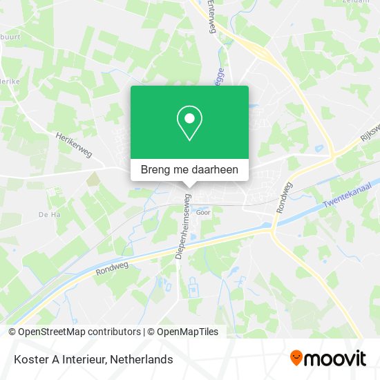 Koster A Interieur kaart