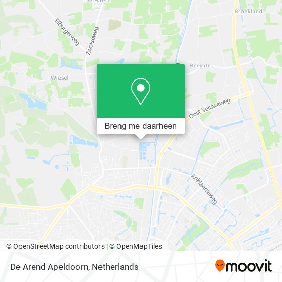 De Arend Apeldoorn kaart