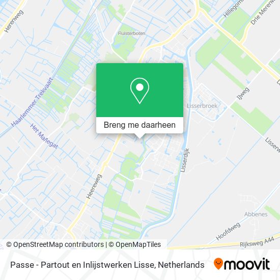 Passe - Partout en Inlijstwerken Lisse kaart