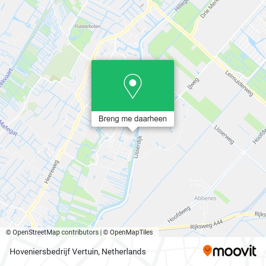 Hoveniersbedrijf Vertuin kaart