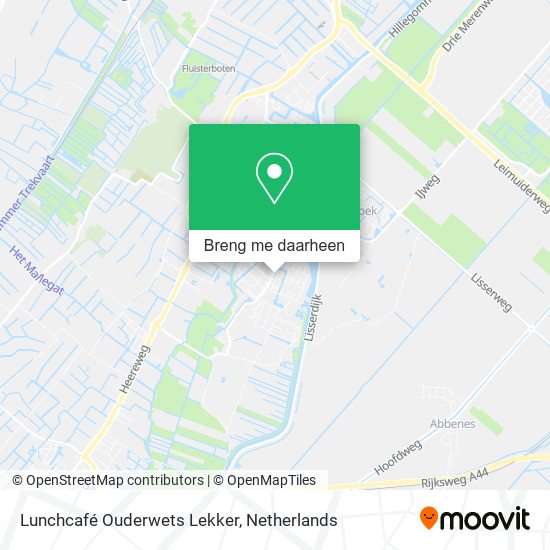 Lunchcafé Ouderwets Lekker kaart