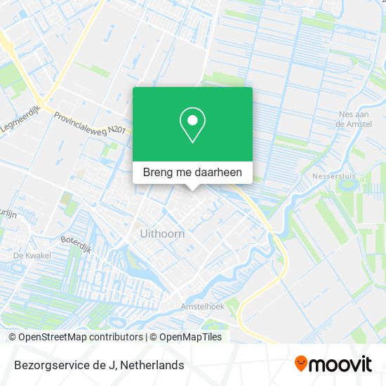 Bezorgservice de J kaart