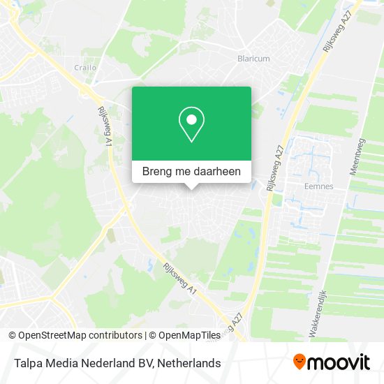 Talpa Media Nederland BV kaart