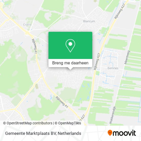 Gemeente Marktplaats BV kaart