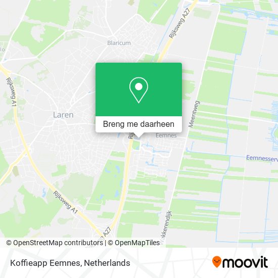 Koffieapp Eemnes kaart