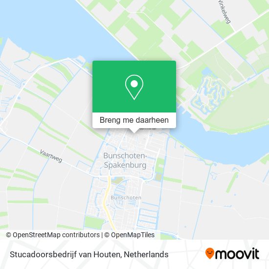 Stucadoorsbedrijf van Houten kaart