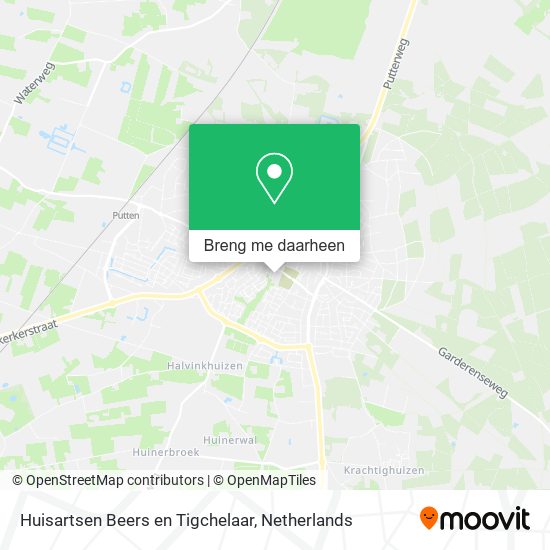 Huisartsen Beers en Tigchelaar kaart