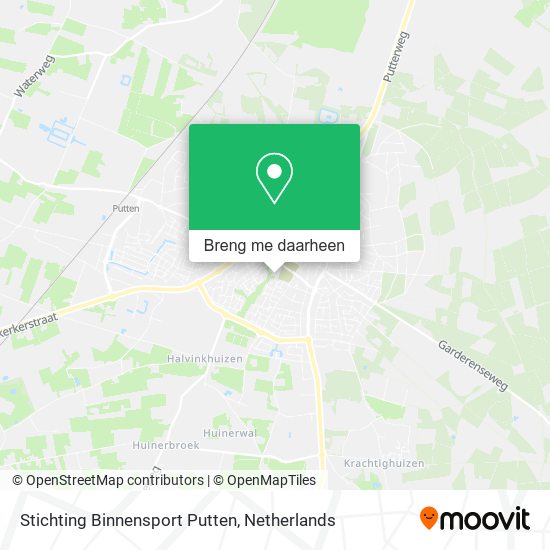 Stichting Binnensport Putten kaart