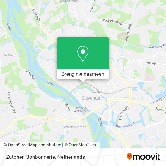 Zutphen Bonbonnerie kaart