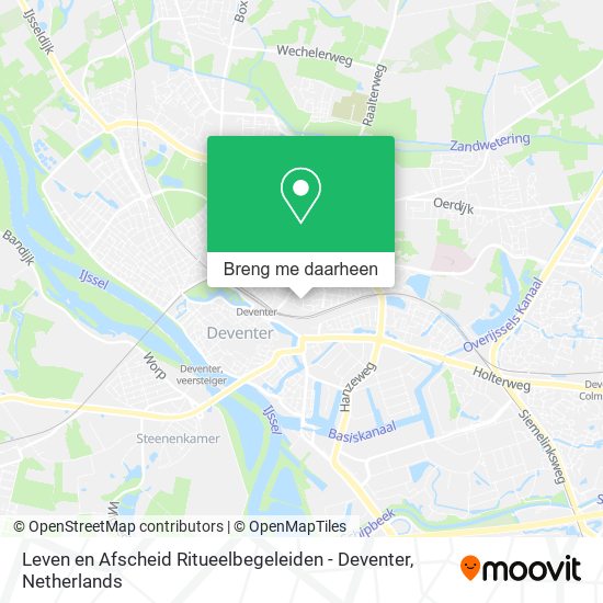 Leven en Afscheid Ritueelbegeleiden - Deventer kaart