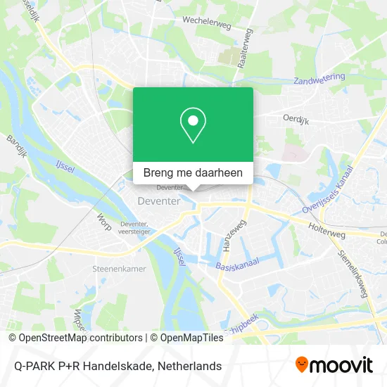 Q-PARK P+R Handelskade kaart