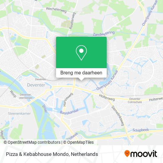 Pizza & Kebabhouse Mondo kaart