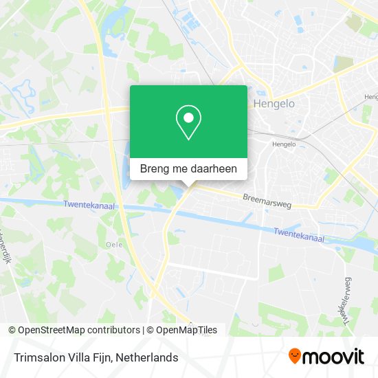 Trimsalon Villa Fijn kaart