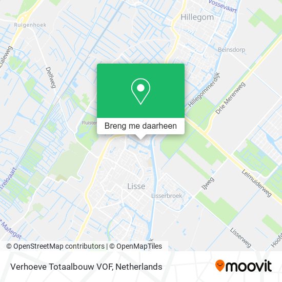 Verhoeve Totaalbouw VOF kaart