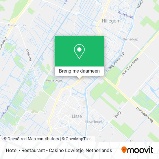 Hotel - Restaurant - Casino Lowietje kaart