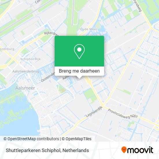 Shuttleparkeren Schiphol kaart