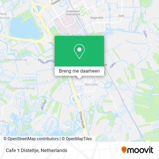 Cafe 't Disteltje kaart