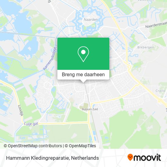 Hammann Kledingreparatie kaart