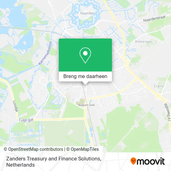 Zanders Treasury and Finance Solutions kaart