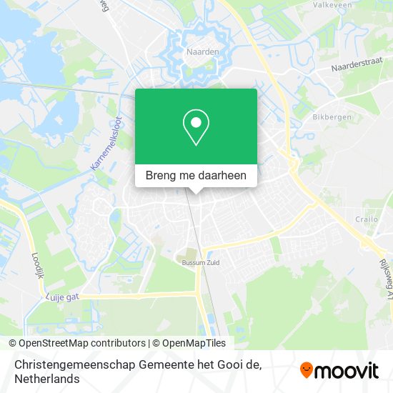 Christengemeenschap Gemeente het Gooi de kaart