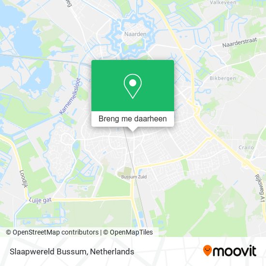 Slaapwereld Bussum kaart