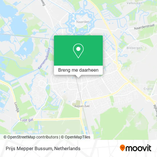 Prijs Mepper Bussum kaart