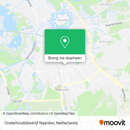 Onderhoudsbedrijf Naarden kaart