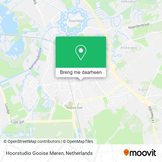 Hoorstudio Gooise Meren kaart