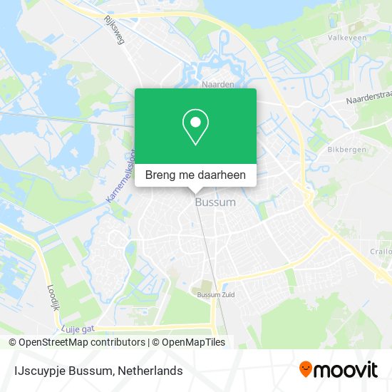 IJscuypje Bussum kaart