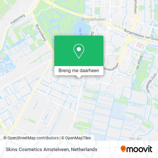 Skins Cosmetics Amstelveen kaart