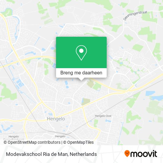 Modevakschool Ria de Man kaart