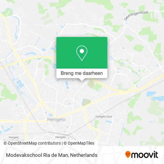 Modevakschool Ria de Man kaart