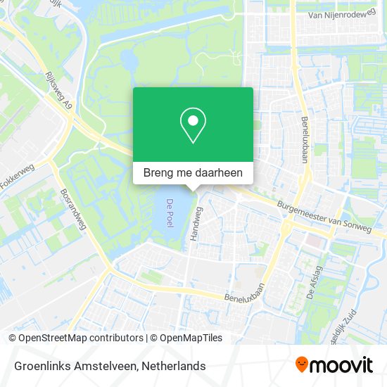 Groenlinks Amstelveen kaart