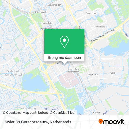 Swier Cs Gerechtsdeurw kaart