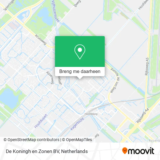 De Koningh en Zonen BV kaart