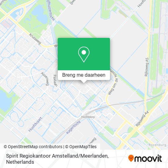 Spirit Regiokantoor Amstelland / Meerlanden kaart