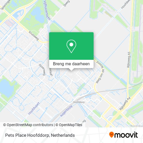 Pets Place Hoofddorp kaart