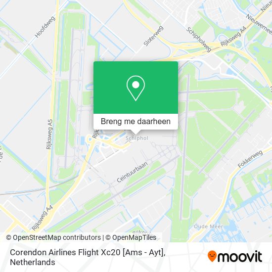 Corendon Airlines Flight Xc20 [Ams - Ayt] kaart