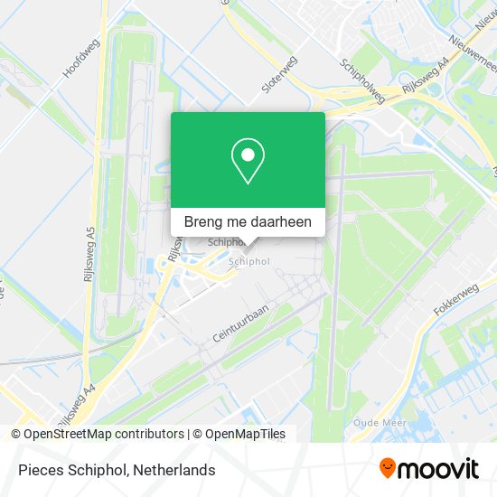 Pieces Schiphol kaart