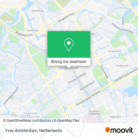 Yvey Amsterdam kaart