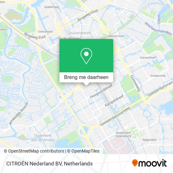 CITROËN Nederland BV kaart