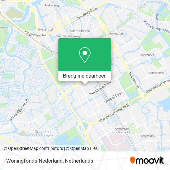 Woningfonds Nederland kaart