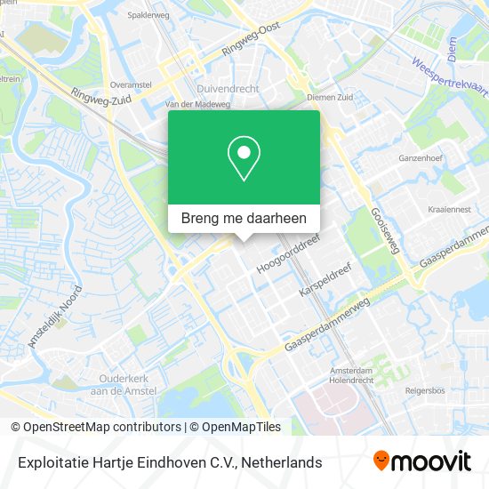 Exploitatie Hartje Eindhoven C.V. kaart