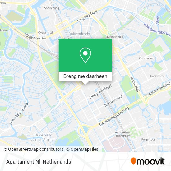 Apartament Nl kaart